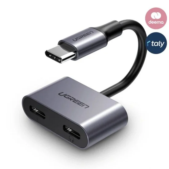 UGREEN USB-C One-Two Converter CM232 gray